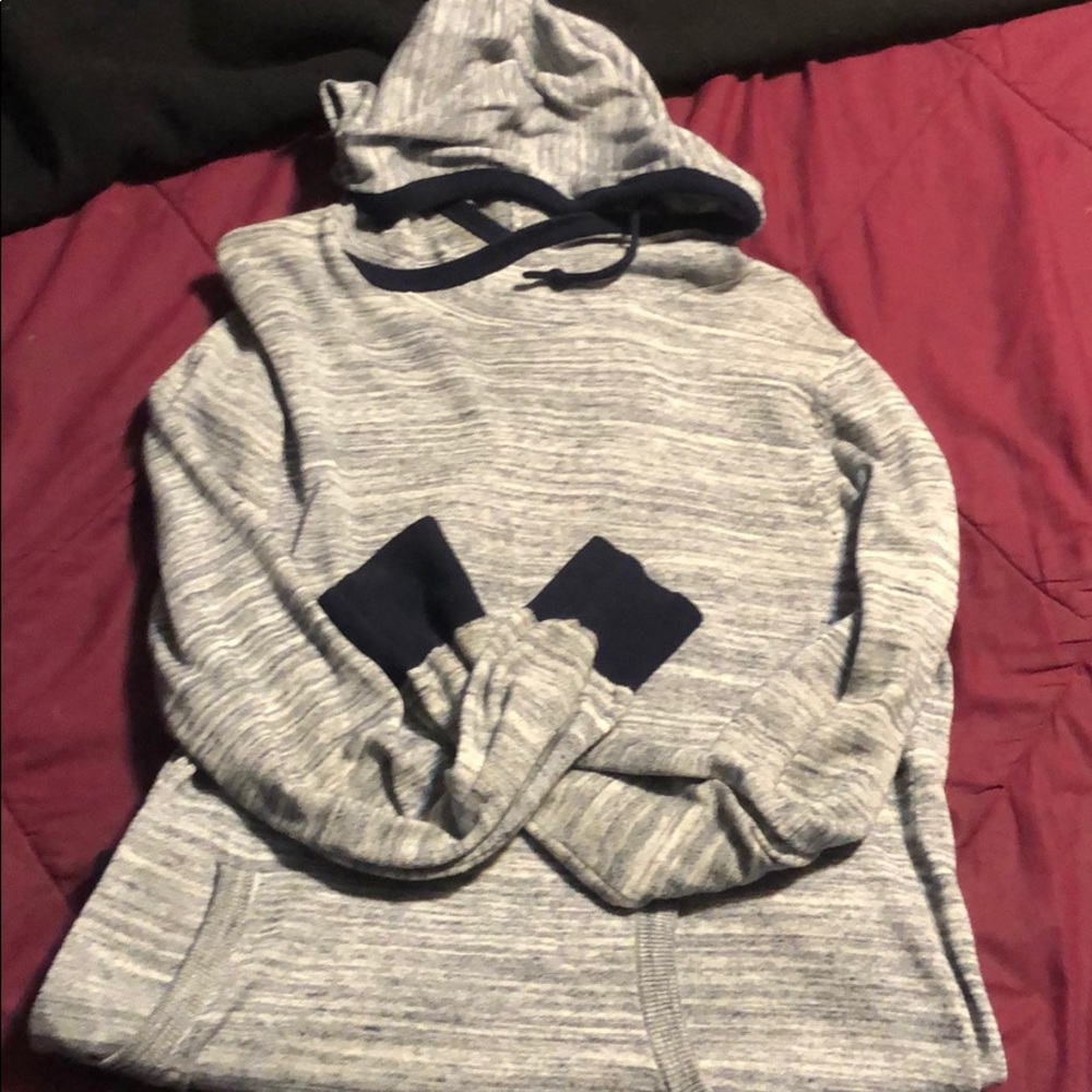 EXPRESS Men’s gray/Navy light hoodie